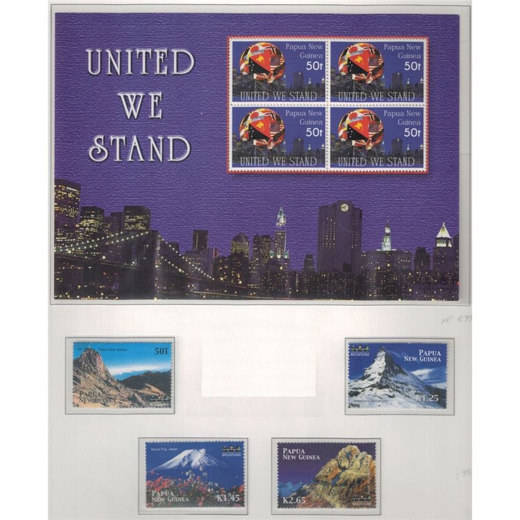PAPUA NUOVA GUINEA 2002 Annata Completa - Complete YearSet 26v + 8BF MNH**