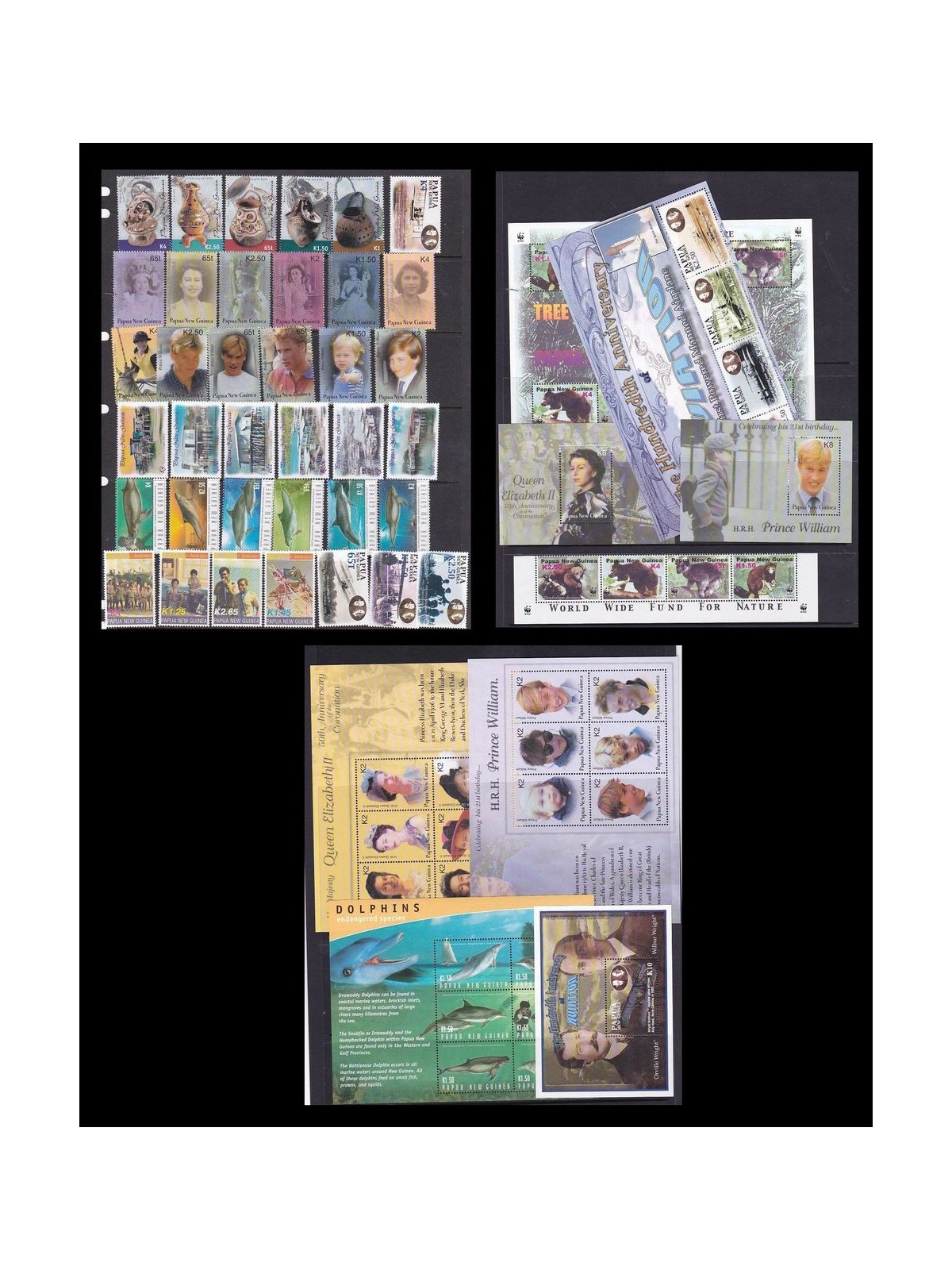 PAPUA NEW GUINEA 2003 Complete Year Set 41v + 8 s/s MNH**