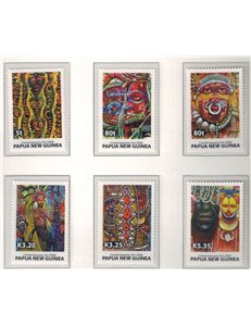 PAPUA NUOVA GUINEA 2006 Arte contemporanea - Local art 6v MNH**