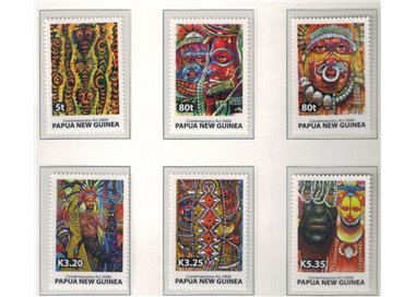 PAPUA NUOVA GUINEA 2006 Arte contemporanea - Local art 6v MNH**