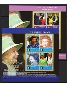 PAPUA NUOVA GUINEA 2006 Elisabetta II - Queen birthday 2 BF MNH**