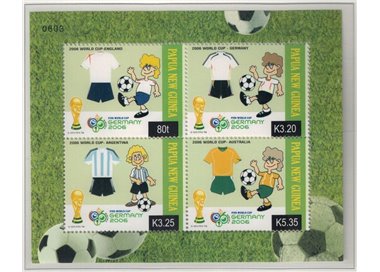 PAPUA NUOVA GUINEA 2006 Mondiali di calcio - World Cup Football 1 BF MNH**