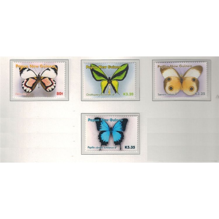 PAPUA NEW GUINEA 2006 Butterflies - Butterflies 4v MNH**