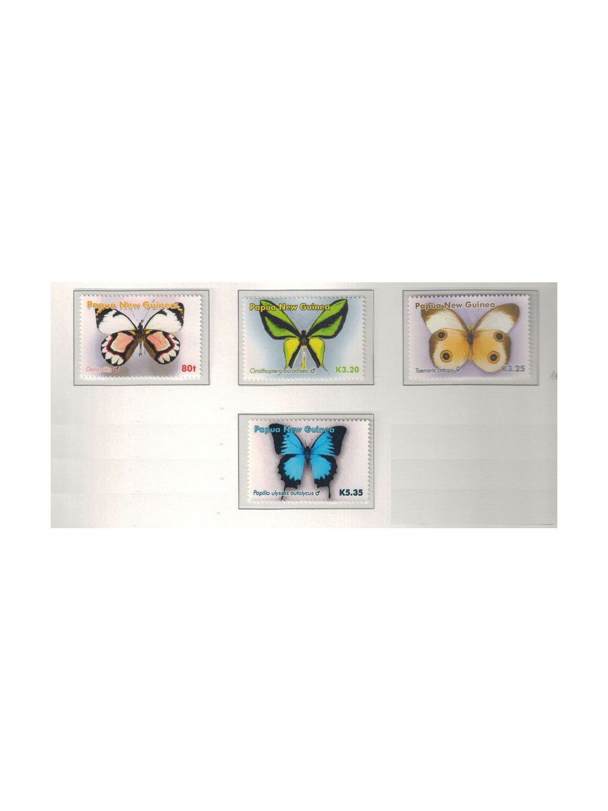 PAPUA NEW GUINEA 2006 Butterflies - Butterflies 4v MNH**