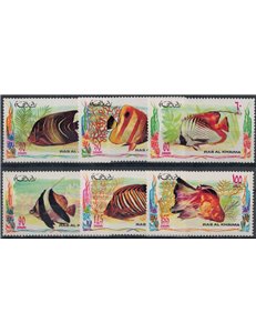 RAS AL KHAIMA 1972 Pesci - Fish 6v MNH**