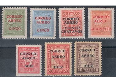PARAGUAY 1930 Posta aerea 7v MNH**