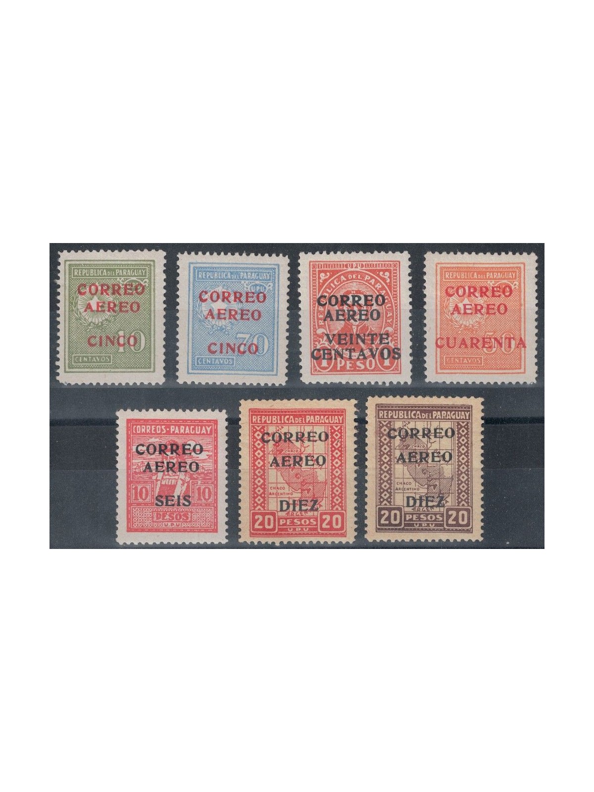 PARAGUAY 1930 Posta aerea 7v MNH**