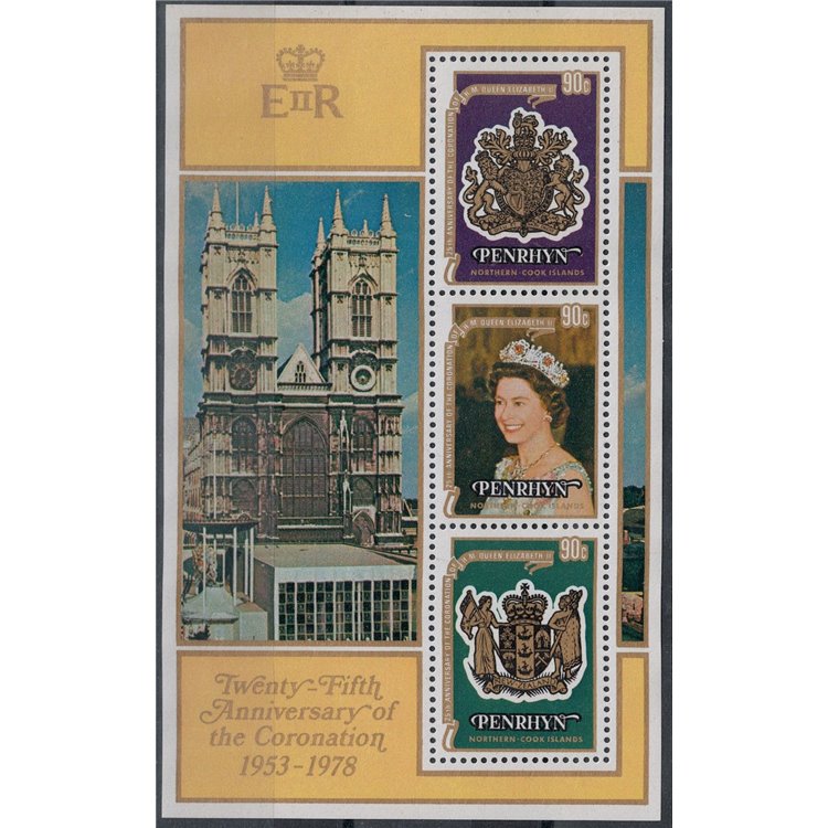 PENRHYN 1978 Silver Jubilee s/s MNH**
