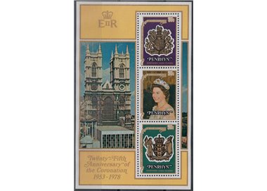 PENRHYN 1978 Silver Jubilee s/s MNH**