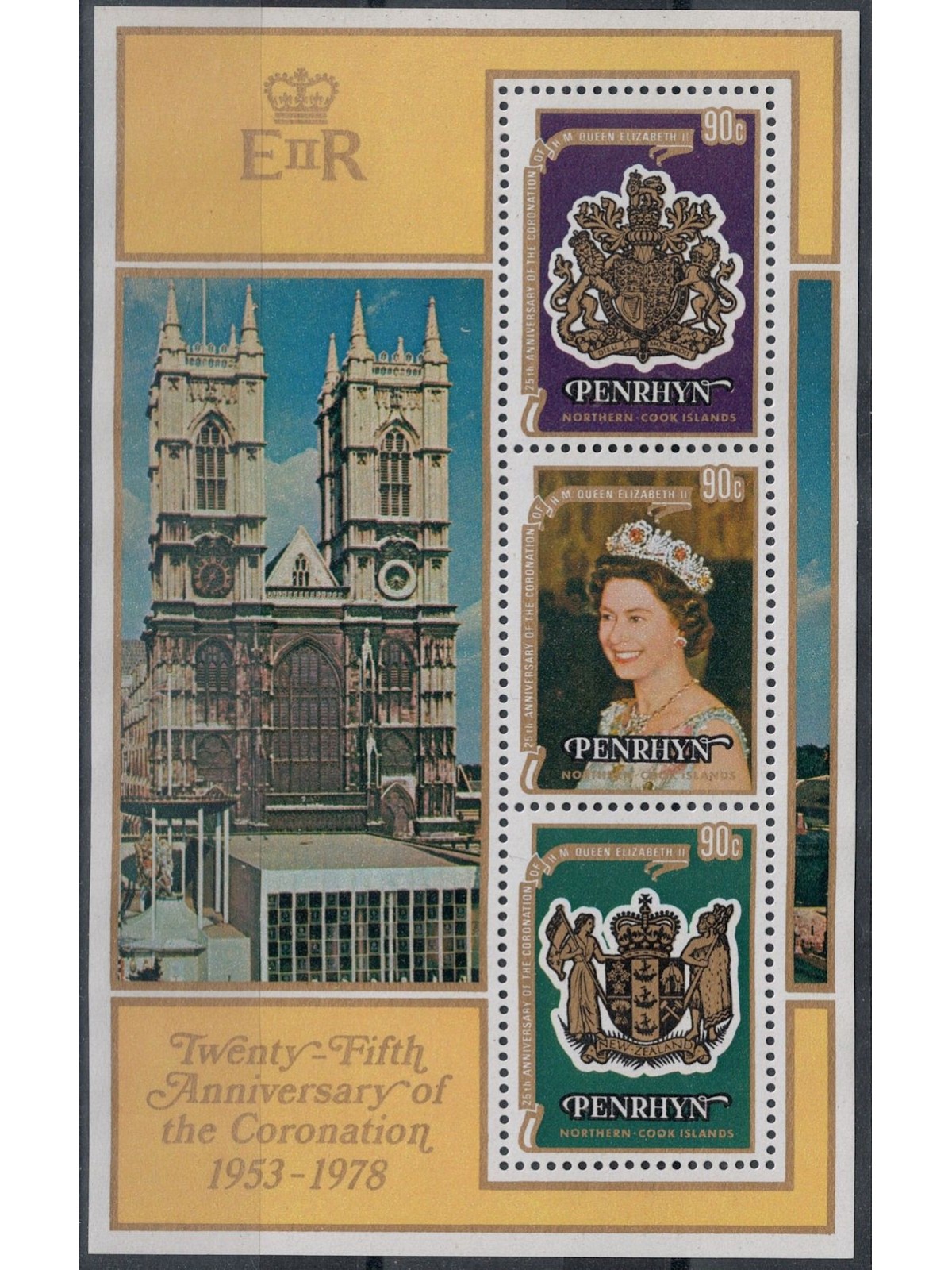 PENRHYN 1978 Silver Jubilee s/s MNH**