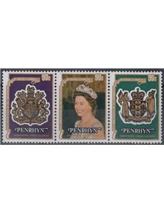 PENRHYN 1978 Silver Jubilee 3v MNH**