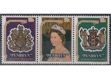 PENRHYN 1978 Silver Jubilee 3v MNH**