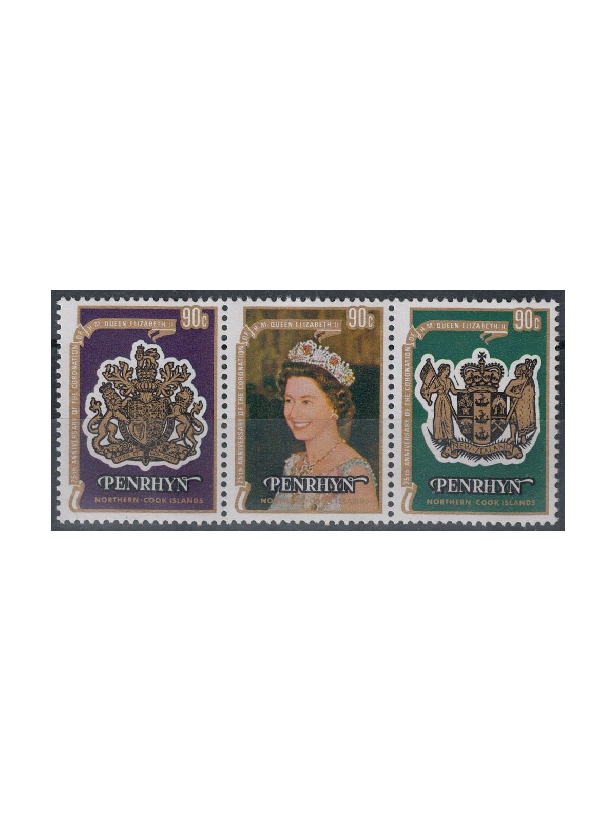 PENRHYN 1978 Silver Jubilee 3v MNH**