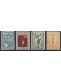 PERU 1948 Olympic Games, airmail 4v MNH**