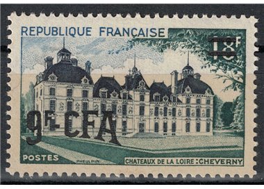 REUNION 1953-54 Cheverny 9f su 18f MNH**