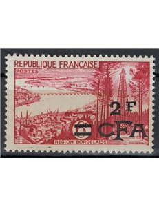 REUNION 1955-56 Bordelais 2f out of 6f MNH**