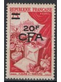 REUNION 1953-54 Fleurs et Parfums 20f on 75f MNH**
