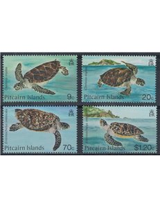 PITCAIRN 1986 Marine fauna, turtles 4v MNH**