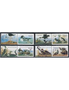 REDONDA 1986 John James Audubon, birds 4v MNH**