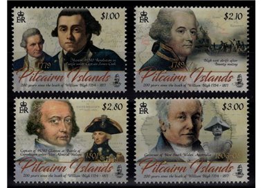 PITCAIRN 2017 William Bligh 4v MNH**