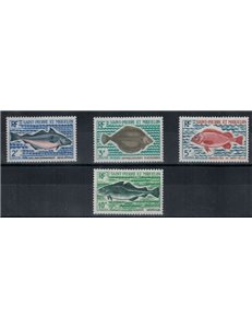 SAINT PIERRE E MIQUELON 1972 Fauna marina, pesci 4v MNH**
