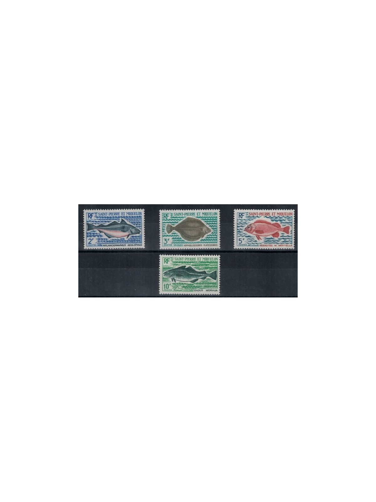 SAINT PIERRE E MIQUELON 1972 Fauna marina, pesci 4v MNH**