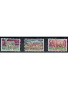 SAINT PIERRE AND MIQUELON 1970 Cattle 3v MNH**