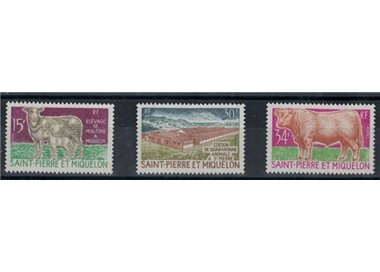 SAINT PIERRE E MIQUELON 1970 Bovini 3v MNH**