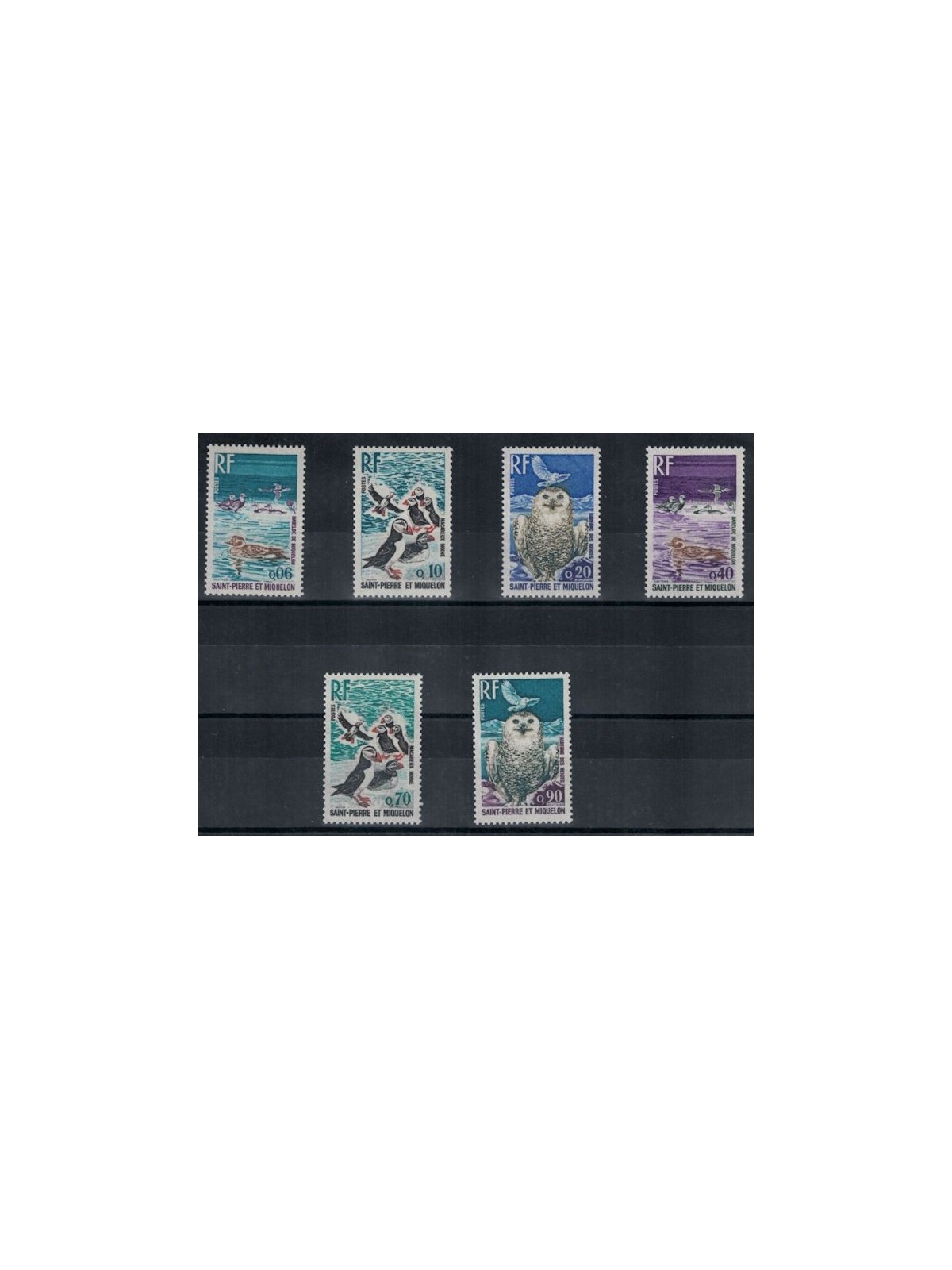SAINT PIERRE E MIQUELON 1973 Fauna, uccelli 6v MNH**