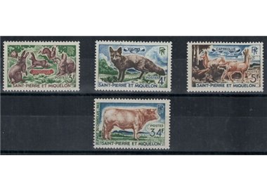 SAINT PIERRE E MIQUELON 1964 Fauna, animali 4v MNH**