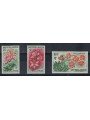 SAINT PIERRE AND MIQUELON 1962 Flowers 3v MNH**