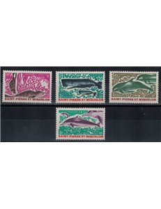 SAINT PIERRE AND MIQUELON 1969 Marine mammals 4v MNH**