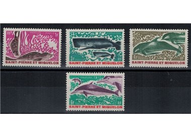 SAINT PIERRE E MIQUELON 1969 Mammiferi marini 4v MNH**