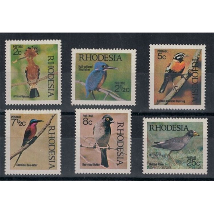 RHODESIA 1971 Fauna, birds 6v MNH**