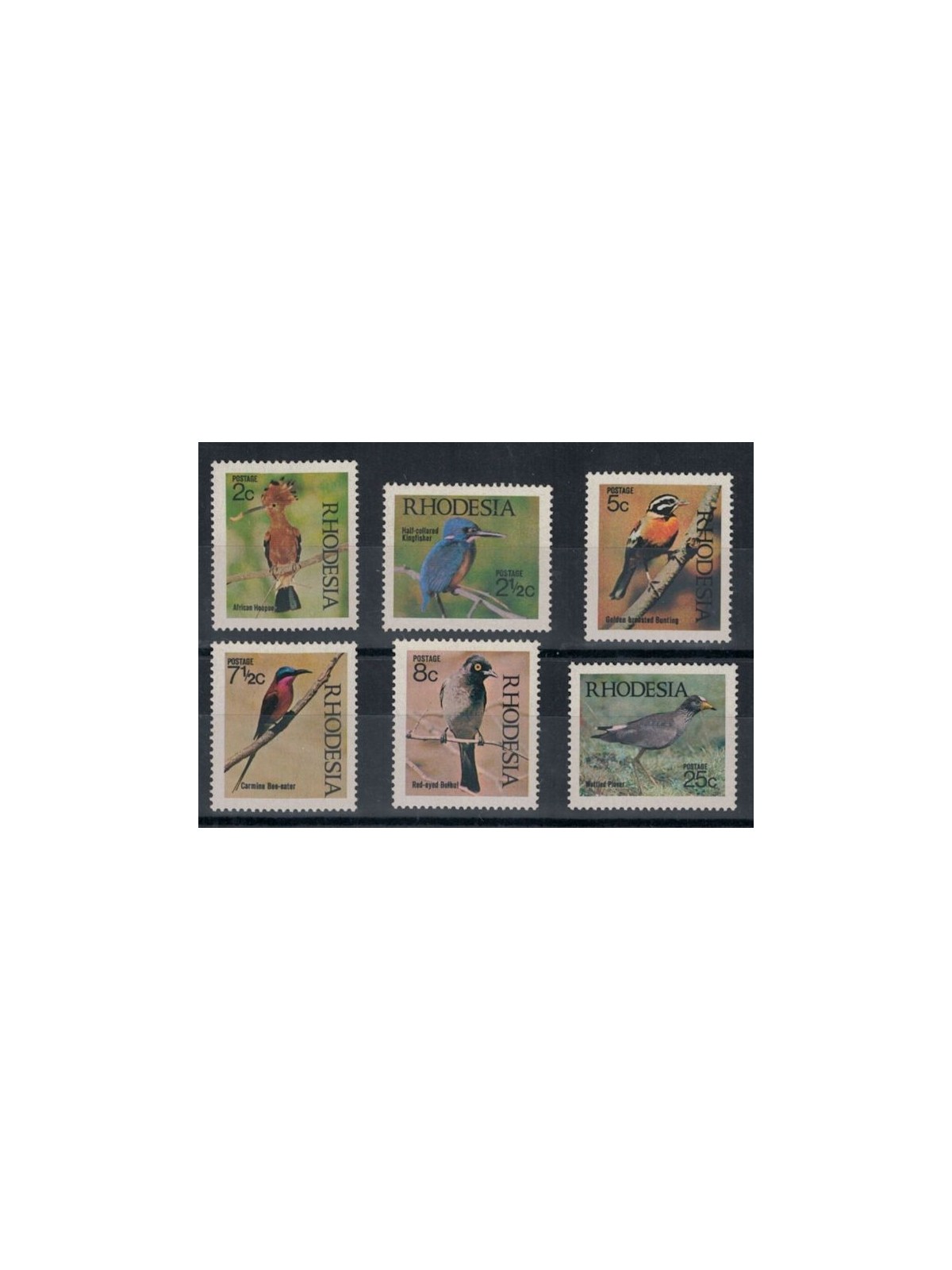RHODESIA 1971 Fauna, birds 6v MNH**