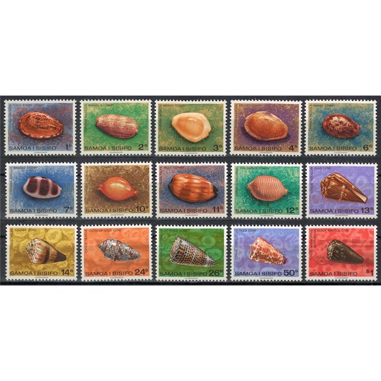 SAMOA I SISIFO 1978 Ordinary series, shells 15v MNH**