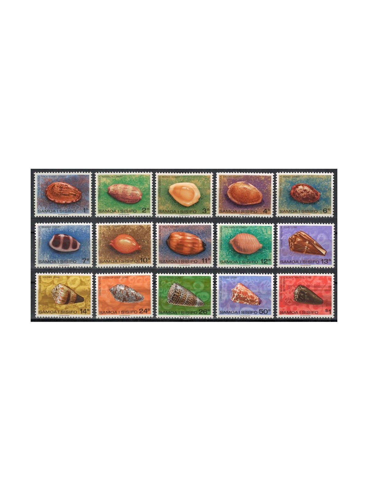 SAMOA I SISIFO 1978 Ordinary series, shells 15v MNH**