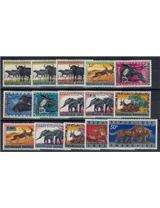 RWANDA 1964 Animals, overprinted 15v MNH**