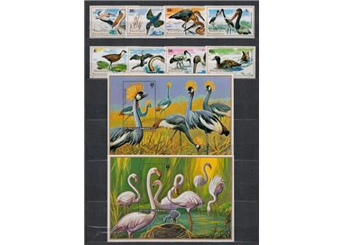 RWANDA 1975 Water birds 8v + 2 s/s MNH**