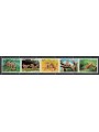RUANDA 1987 Fauna, leopardi 5v MNH**