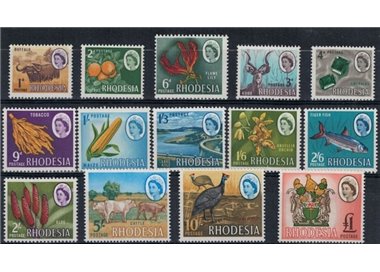RHODESIA 1966 Ordinary series 14v MNH**
