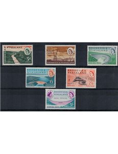RHODESIA & NYASALAND 1960 Diga di Kariba 6v MNH**