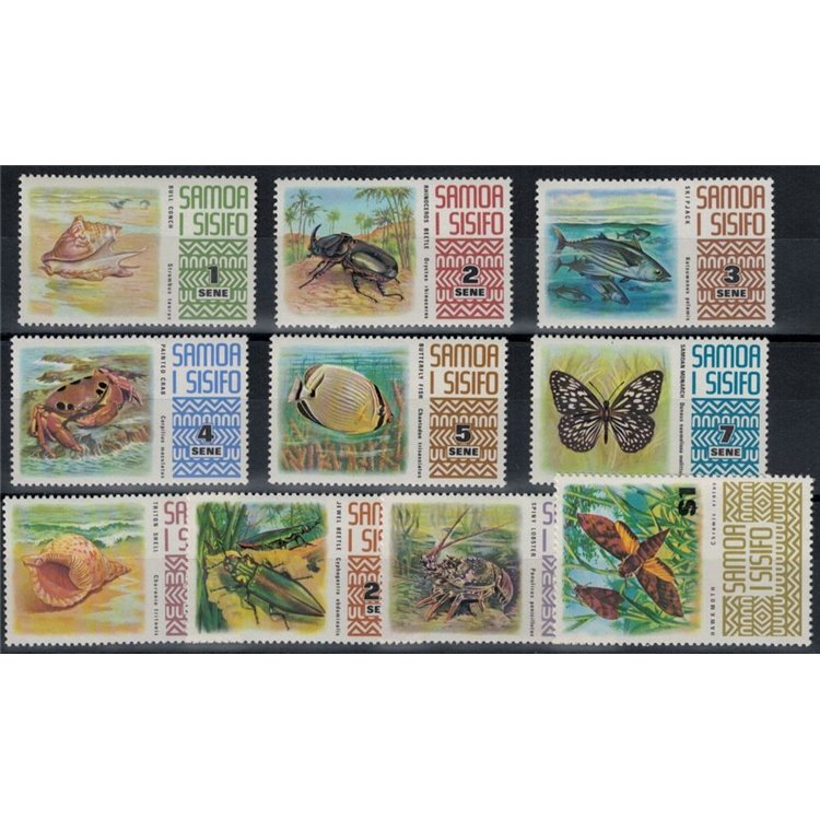 SAMOA I SISIFO 1972 Ordinary series 10v MNH**