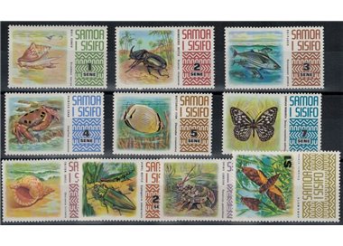 SAMOA I SISIFO 1972 Serie ordinaria 10v MNH**