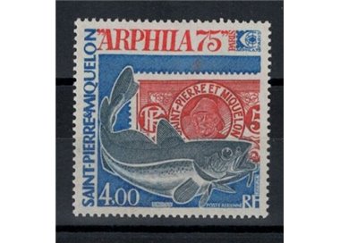 SAINT PIERRE AND MIQUELON 1975 Arphila, airmail MNH**