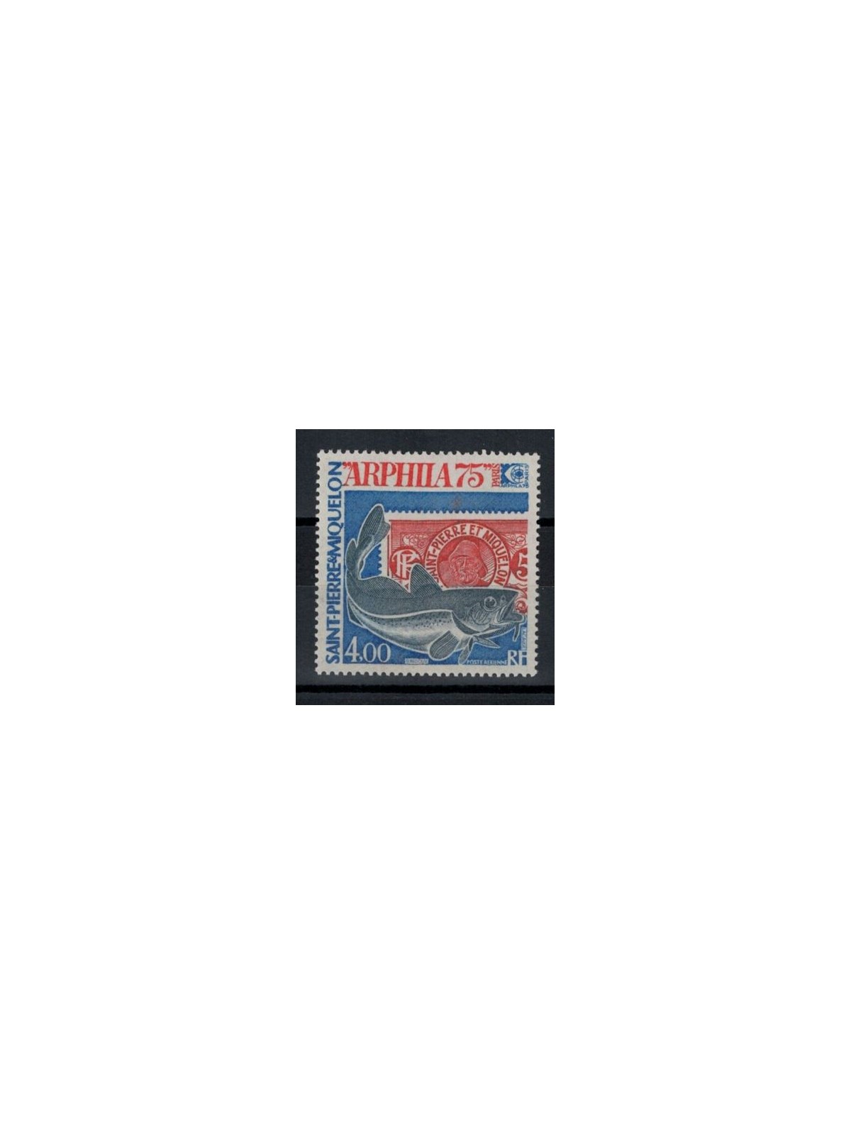 SAINT PIERRE AND MIQUELON 1975 Arphila, airmail MNH**