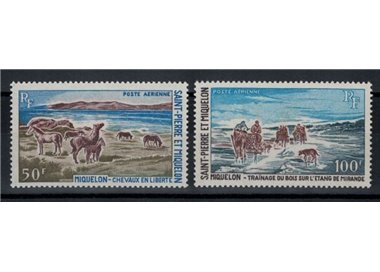 SAINT PIERRE E MIQUELON 1969 Turismo, posta aerea 2v MNH**