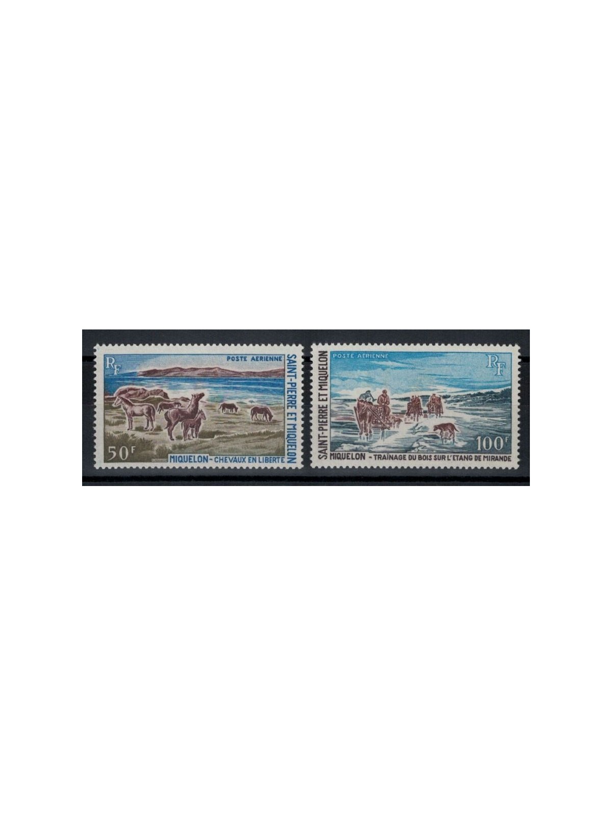 SAINT PIERRE AND MIQUELON 1969 Tourism, airmail 2v MNH**