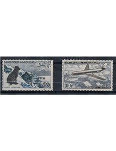SAINT PIERRE AND MIQUELON 1957 Airmail 2v MNH**