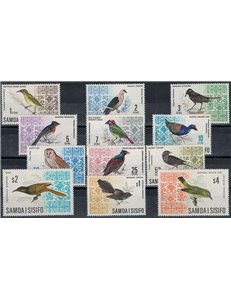 SAMOA I SISIFO 1967-69 Ordinary series, birds 12v MNH**